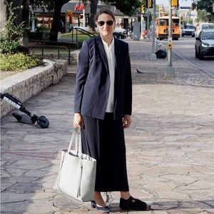 Hugo Boss Trimala Wide Leg Crop Pants Pants Size 4 MIDNIGHT